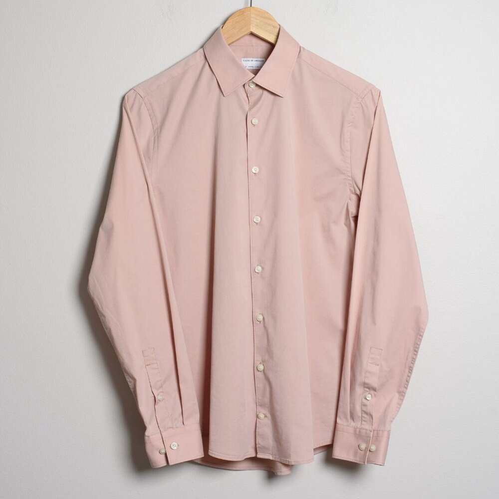 Tiger of Sweden Mens Size 38 / 15 Extra Slim Button Down Shirt Light Pink